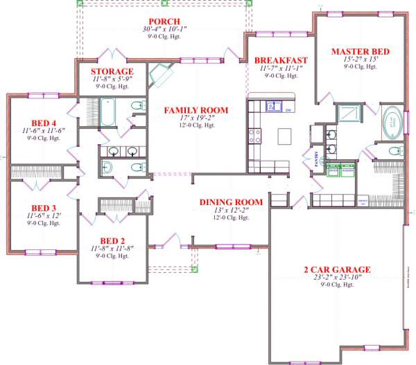 main floor house blueprint