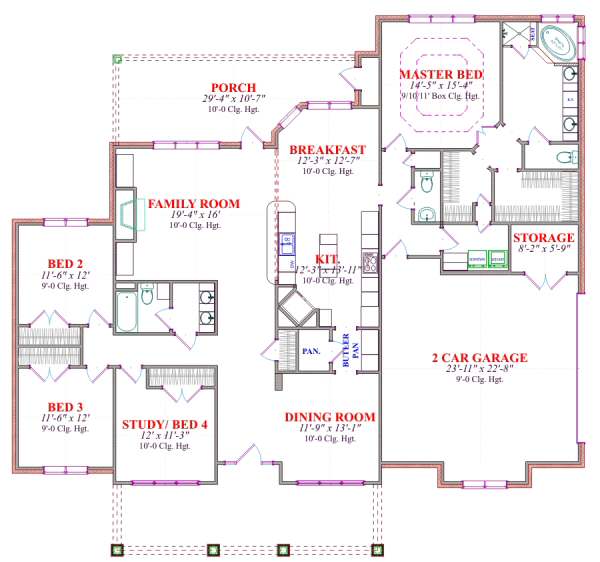 main floor house blueprint
