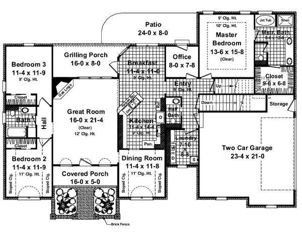 main floor house blueprint