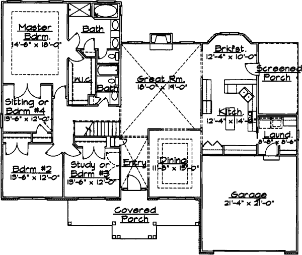 main floor house blueprint