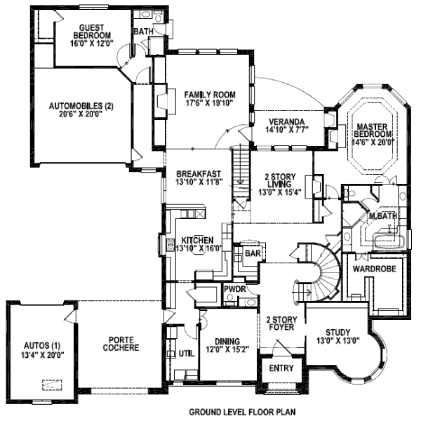 main floor house blueprint