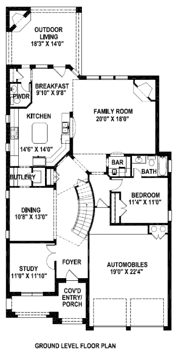 main floor house blueprint