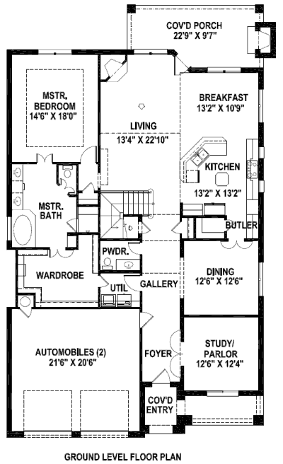 main floor house blueprint