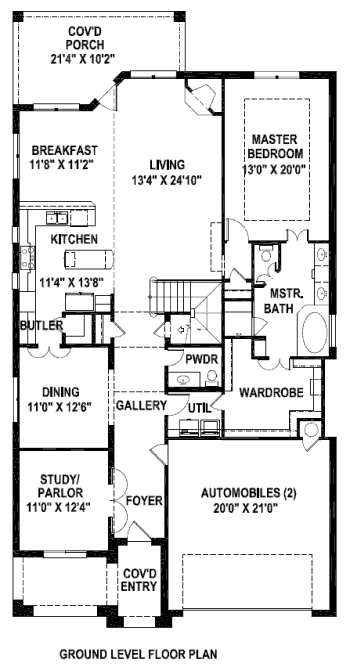 main floor house blueprint