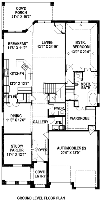 main floor house blueprint