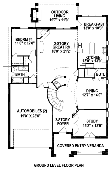 main floor house blueprint