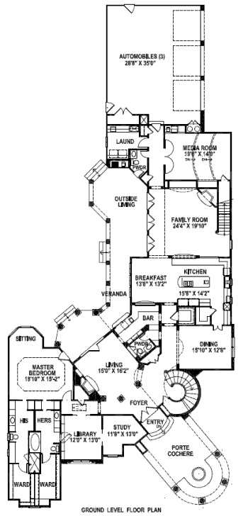 main floor house blueprint