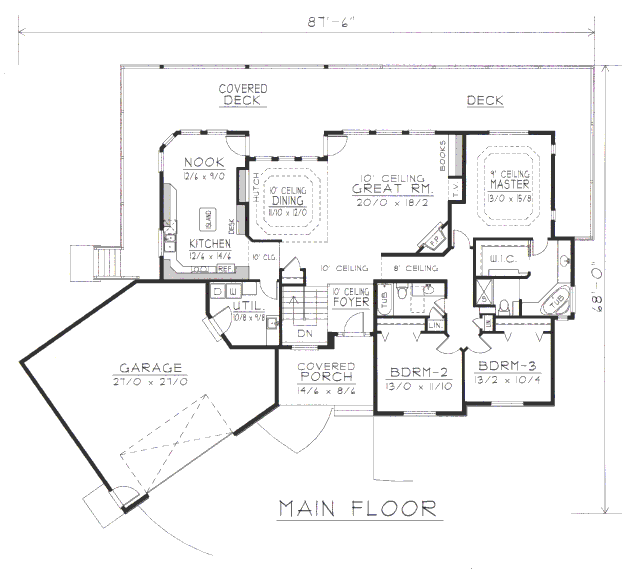main floor house blueprint