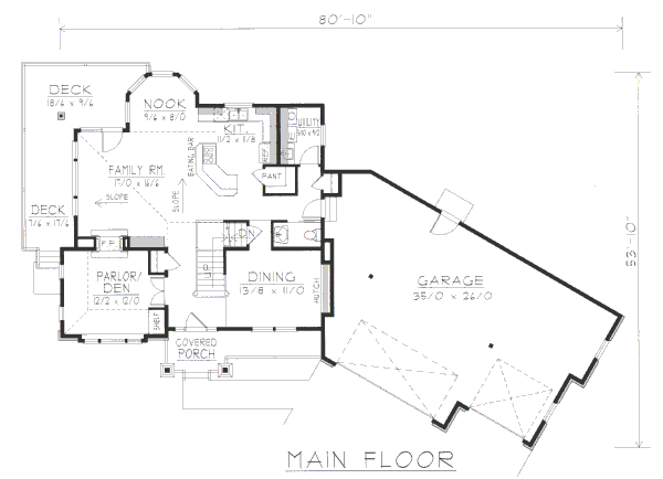 main floor house blueprint