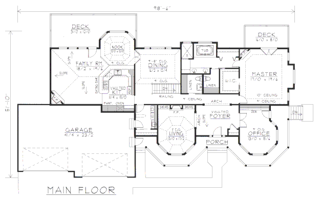 main floor house blueprint