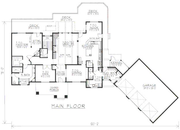 main floor house blueprint