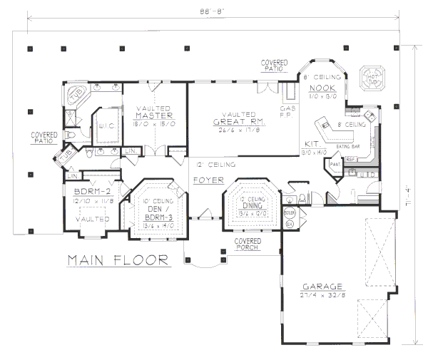main floor house blueprint