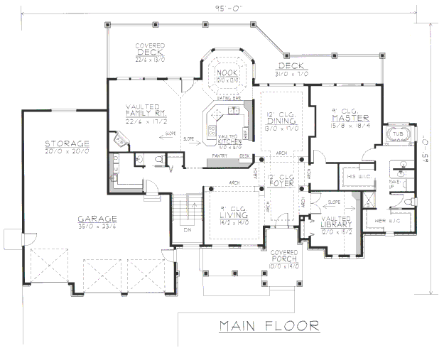 main floor house blueprint