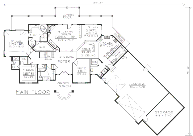 main floor house blueprint