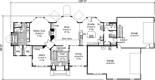 main floor house blueprint