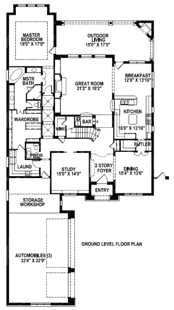 main floor house blueprint