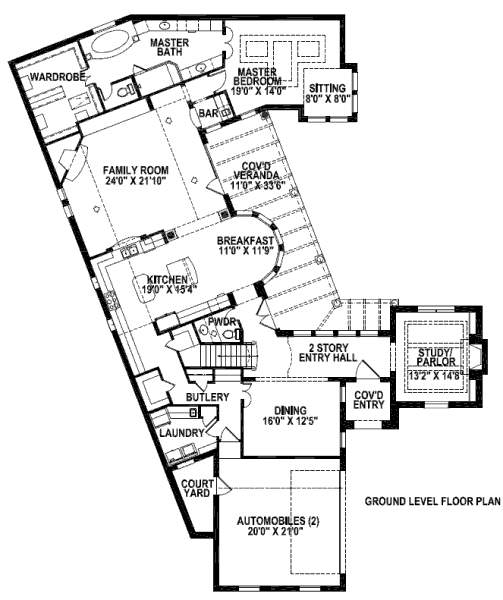 main floor house blueprint