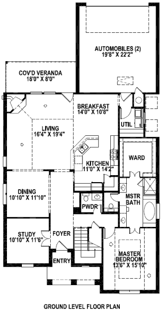 main floor house blueprint
