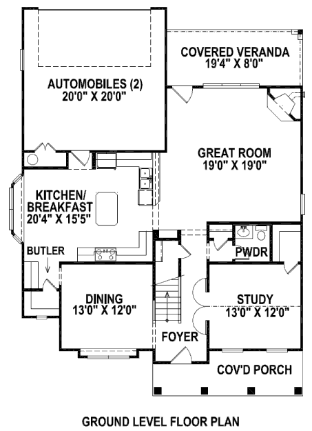 main floor house blueprint