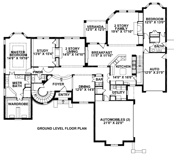 main floor house blueprint