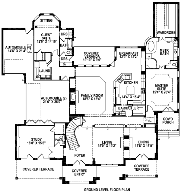 main floor house blueprint
