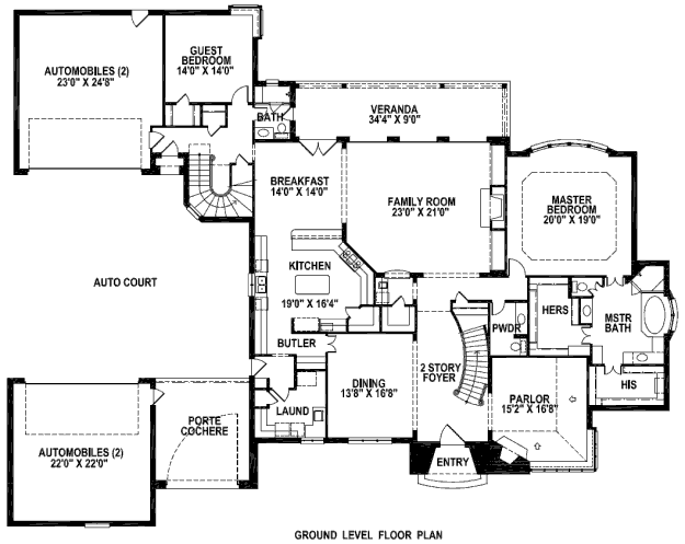 main floor house blueprint