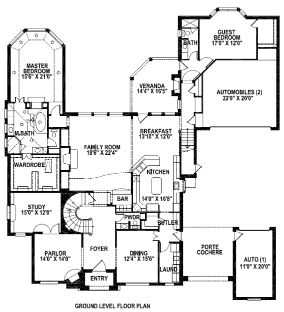 main floor house blueprint