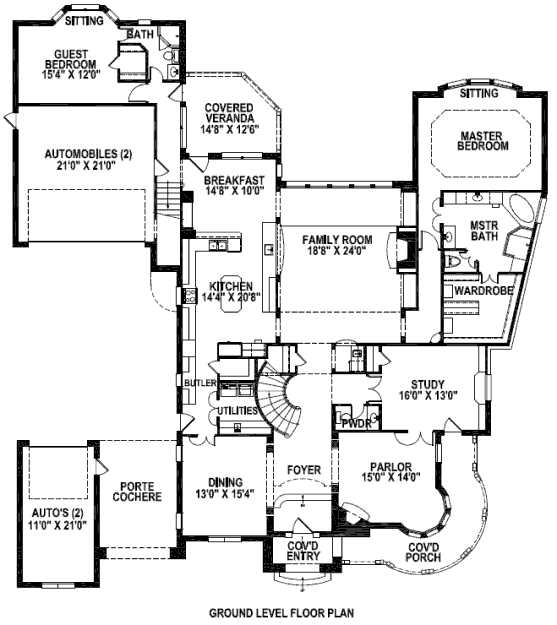 main floor house blueprint