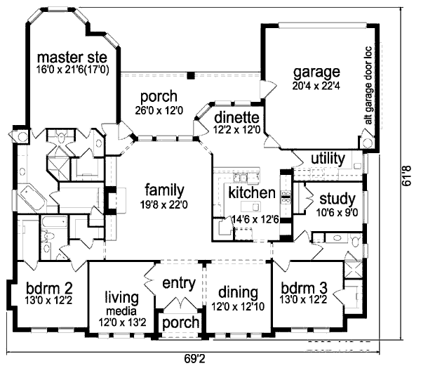 main floor house blueprint