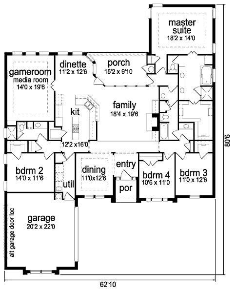 main floor house blueprint