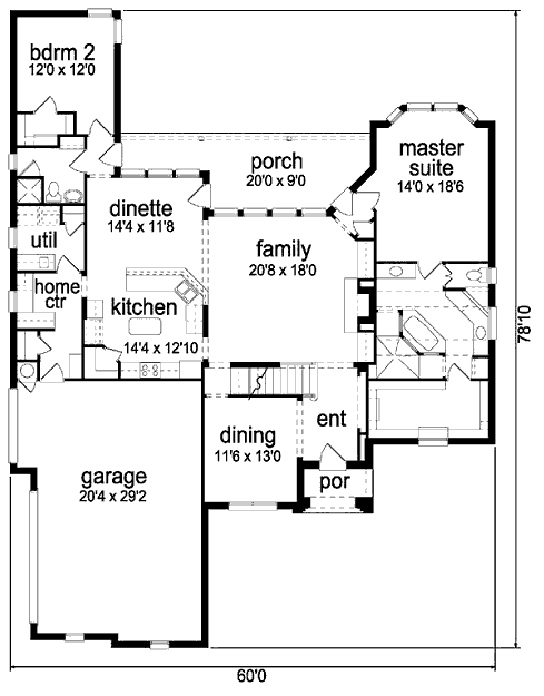 main floor house blueprint