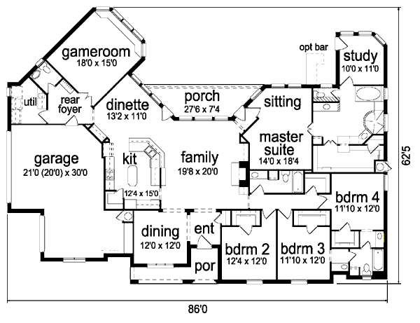 main floor house blueprint