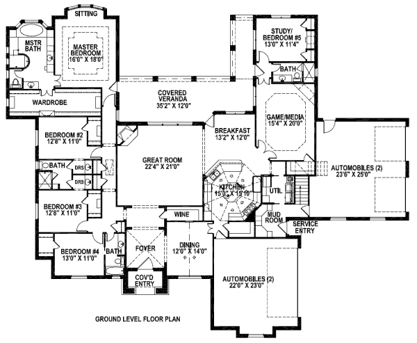 main floor house blueprint