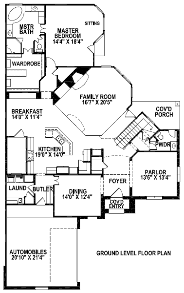 main floor house blueprint