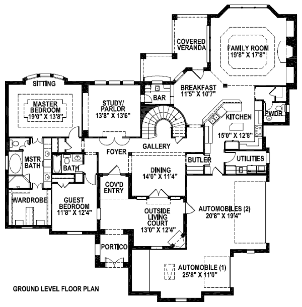 main floor house blueprint