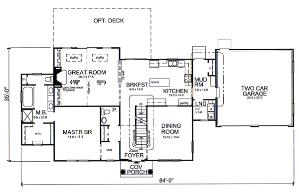 main floor house blueprint