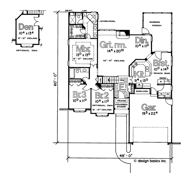 main floor house blueprint