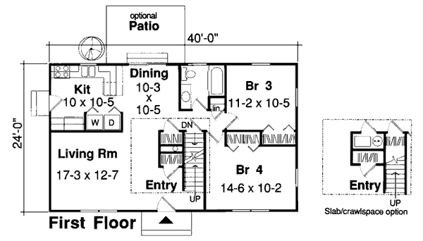 main floor house blueprint