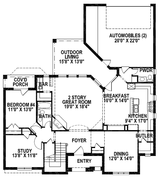 main floor house blueprint