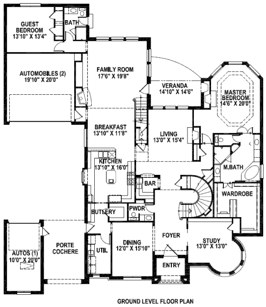 main floor house blueprint