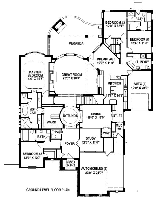 main floor house blueprint