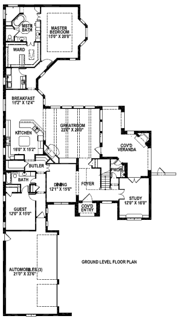 main floor house blueprint
