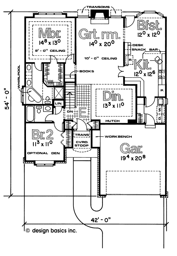 main floor house blueprint
