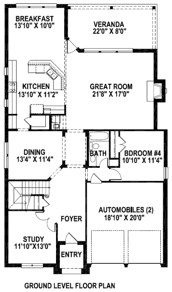 main floor house blueprint