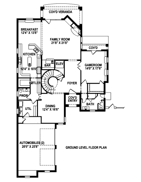 main floor house blueprint