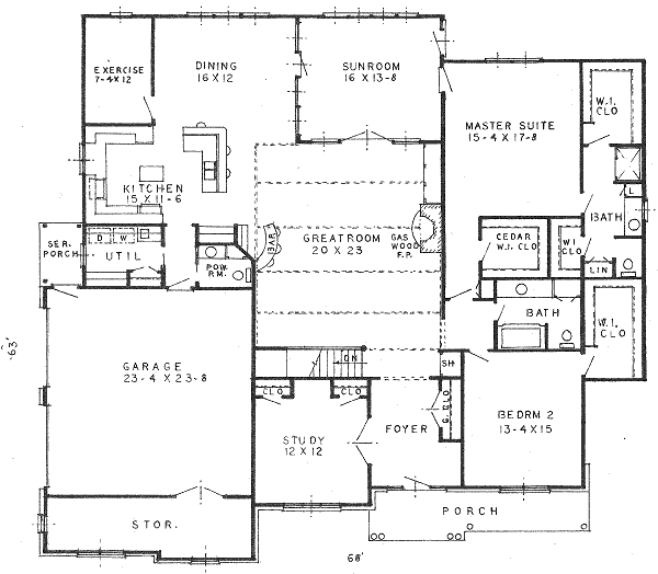 main floor house blueprint