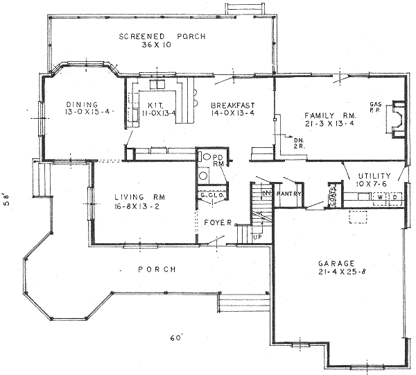 main floor house blueprint