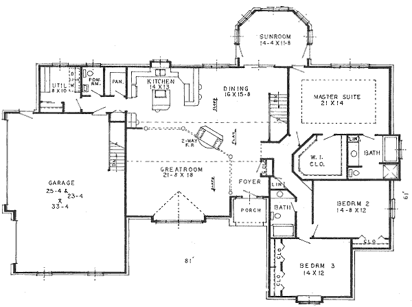 main floor house blueprint