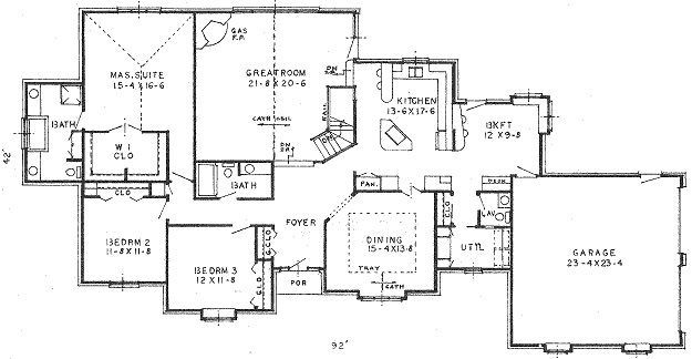 main floor house blueprint