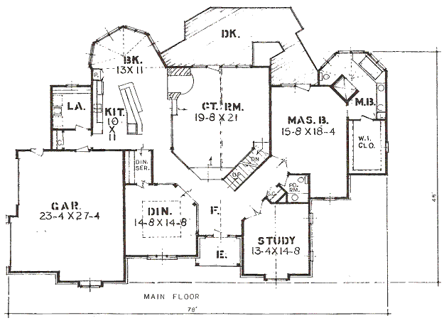 main floor house blueprint